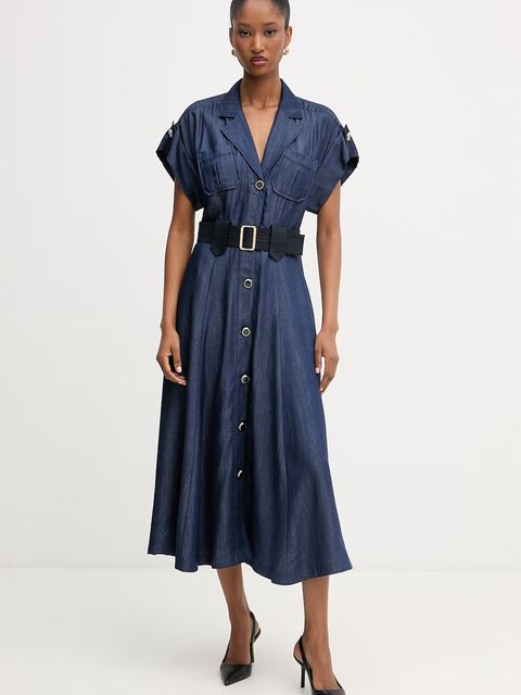 Liu Jo sukienka koszulowa z lyocellu - zdjęcie produktu nr 1