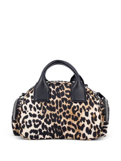 GANNI leopard-print mini bag - Neutrals