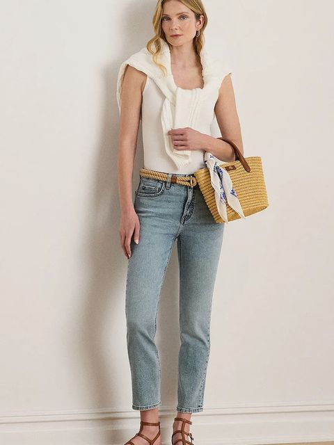 Lauren Ralph Lauren jeansy damskie high waist 200971082 - zdjęcie produktu nr 1