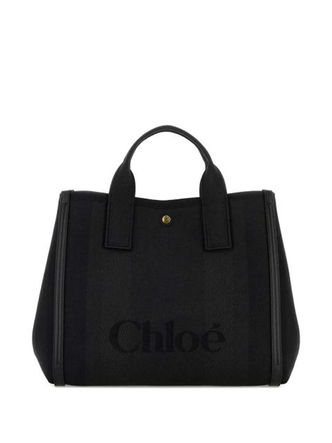Chloé logo-embossed tote bag - Black