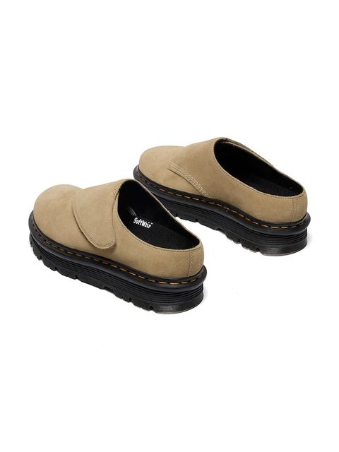 Dr. Martens klapki zamszowe ZebZag AnyWair Mule kolor beżowy DM41730200 - zdjęcie produktu nr 2