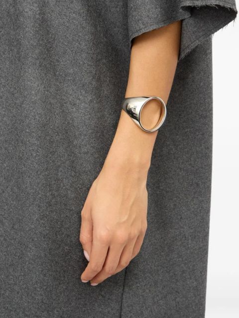 MM6 Maison Margiela cut-out cuff bracelet - Silver - zdjęcie produktu nr 2