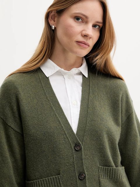 Polo Ralph Lauren kardigan wełniany damski kolor zielony 211914536