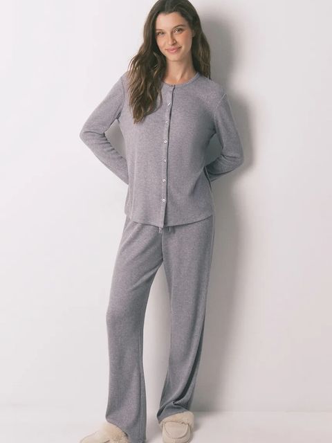 women'secret komplet piżamowy damska kolor szary 3792065 - zdjęcie produktu nr 1