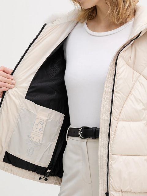 Geox kurtka BACKSIE kolor beżowy zimowa W5628S T3121