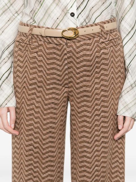 Missoni zigzag trousers - Brown