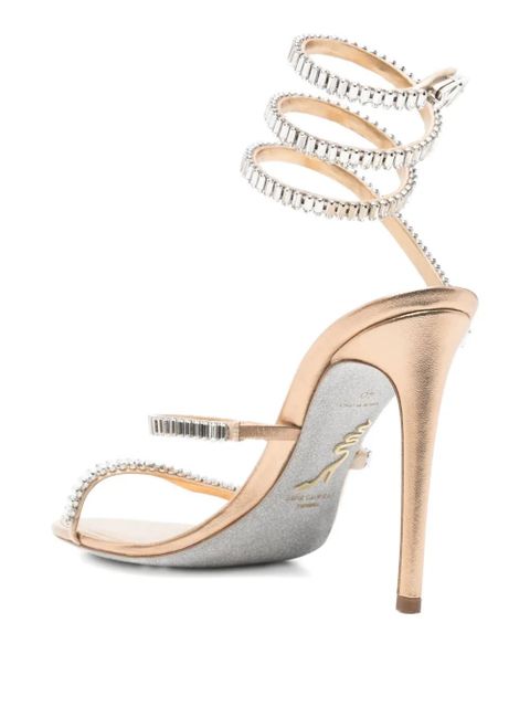 René Caovilla 105mm Cleo sandals - Silver