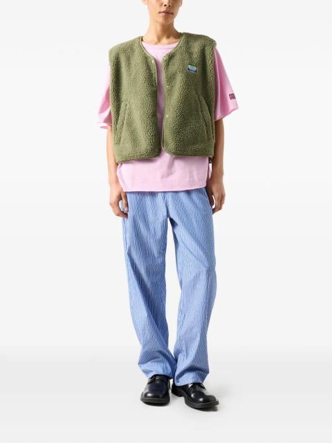 American Vintage logo-patch sleeveless gilet - Green - zdjęcie produktu nr 2