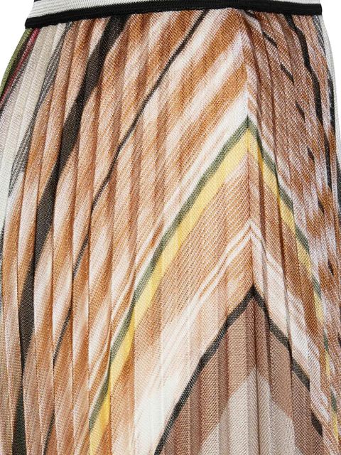 Missoni pleated midi skirt - White