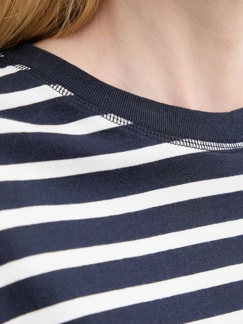 Marc O'Polo longsleeve bawełniany kolor granatowy cold shoulder 5000007507