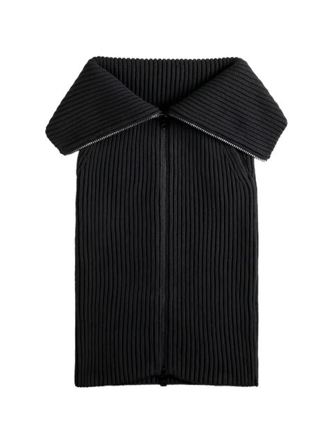 Tod's zip ribbed skirt - Black - zdjęcie produktu nr 1