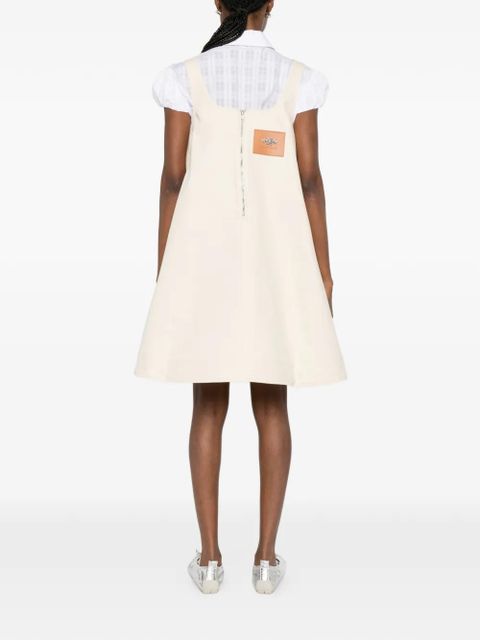 Simone Rocha embellished A-line mini dress - Neutrals