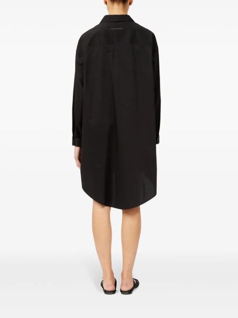 MM6 Maison Margiela signature numbers motif shirt dress - Black