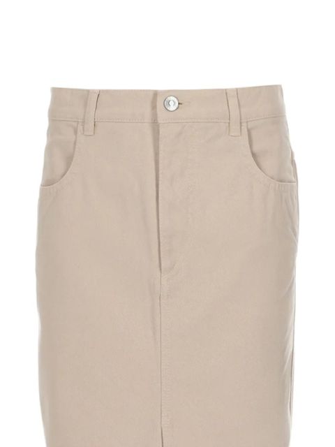 ISABEL MARANT Faharia front-slit midi skirt - Neutrals - zdjęcie produktu nr 2