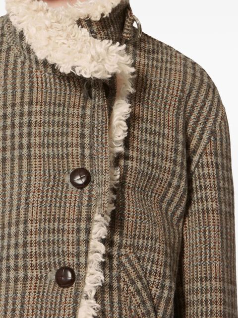 MARANT ÉTOILE Fadia check jacket - Brown