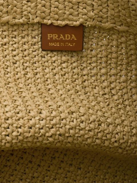 Prada crochet tote bag - Neutrals