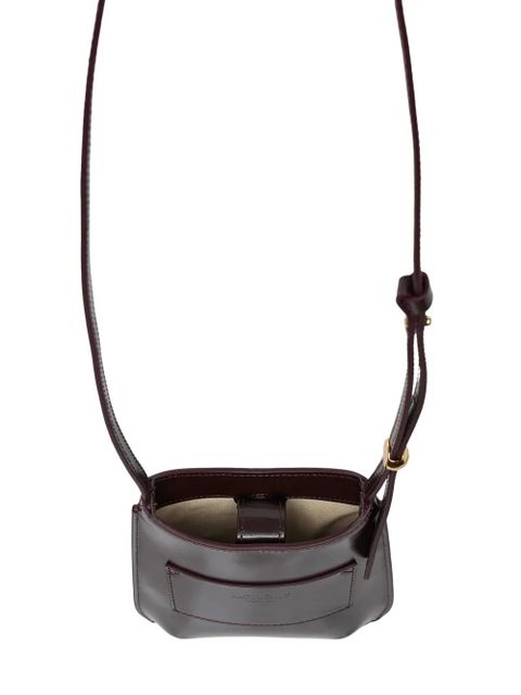 Jacquemus Bisou leather shoulder bag - Brown