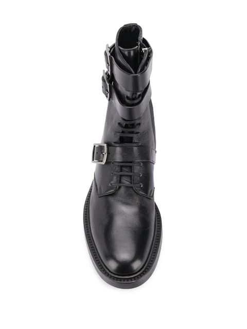 Saint Laurent Army 20 buckle boots - Black