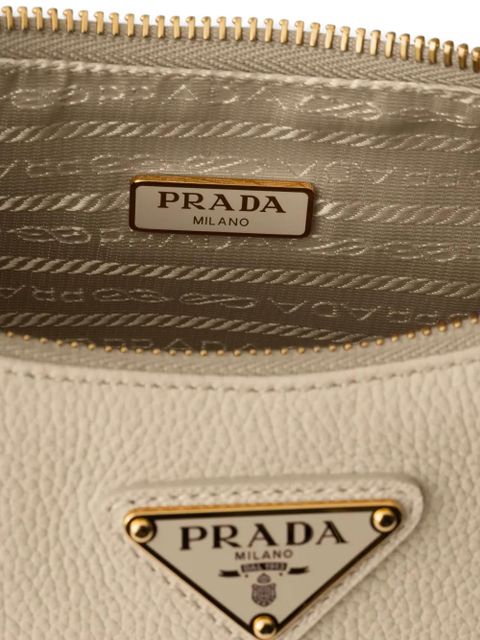 Prada Re-Edition 2005 nubuck and Saffiano leather mini-bag - Neutrals