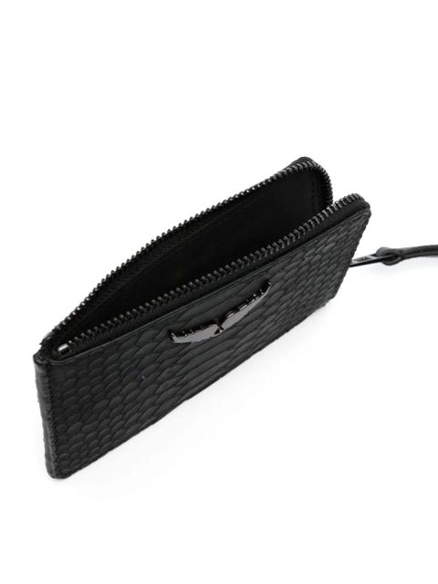 Zadig&Voltaire logo-plaque leather purse - Black