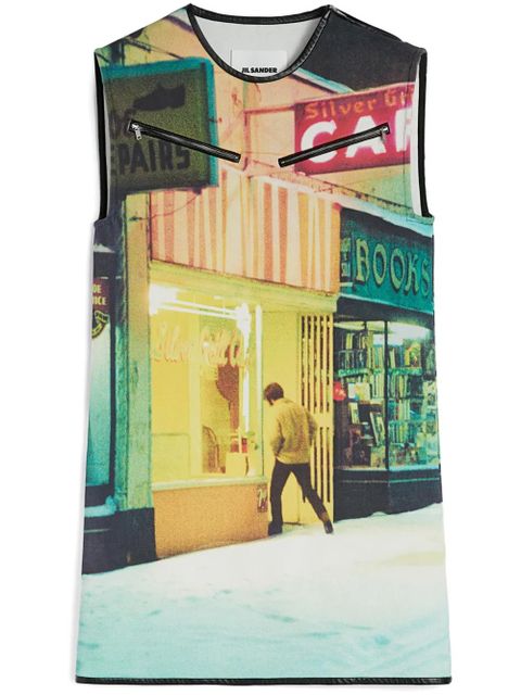 Jil Sander printed mini dress - Yellow - zdjęcie produktu nr 1