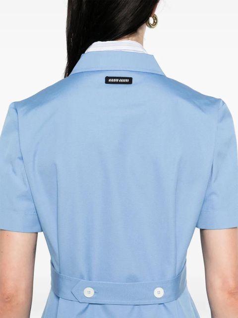 Miu Miu canvas shirt - Blue