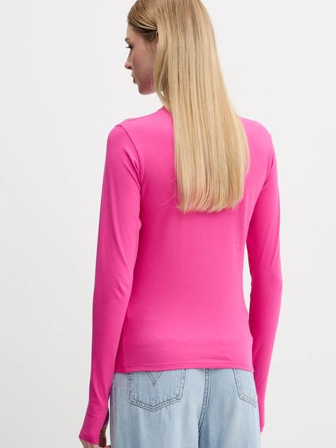 Pangaia longsleeve Cotton-Stretch Long-Sleeved Top kolor różowy 10002429