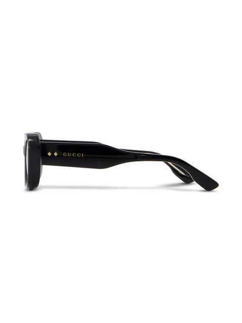Gucci Eyewear Double G square-frame sunglasses - Black - zdjęcie produktu nr 2