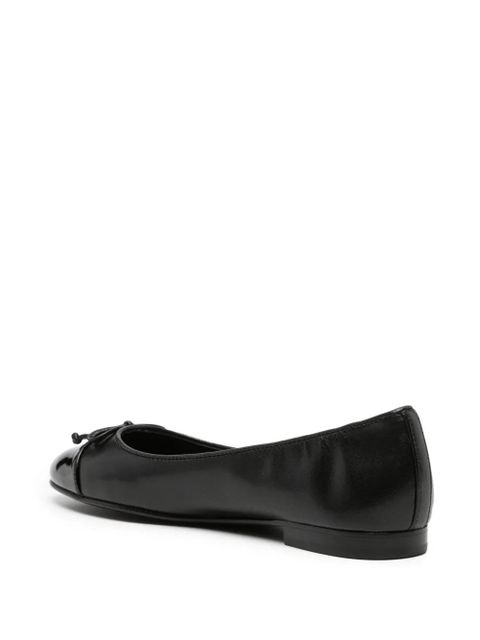 Tory Burch cap-toe ballerina shoes - Black