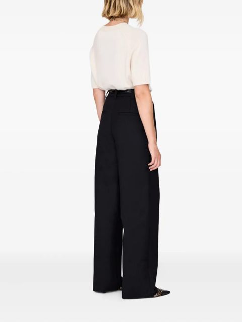 ANINE BING pleated trousers - Black