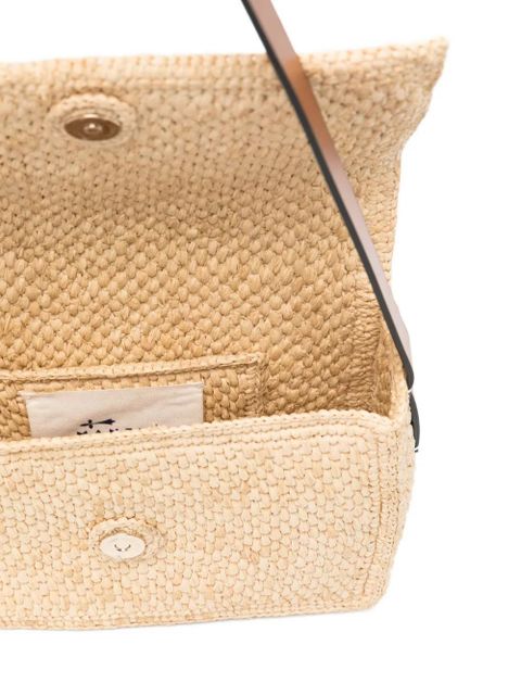 Manebi natural leather shoulder bag - Neutrals