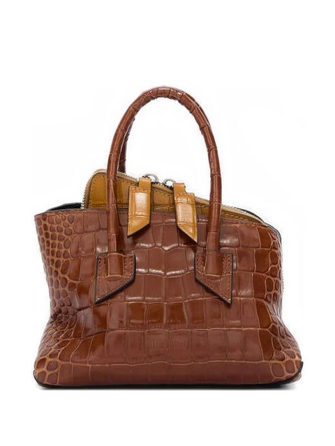 The Attico mini La Passeggiata asymmetric tote bag - Brown - zdjęcie produktu nr 1