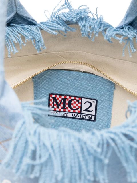 MC2 Saint Barth fringed-detail tote bag - Blue