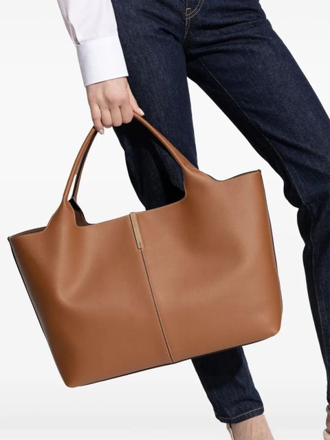 Tod's medium leather tote bag - Brown - zdjęcie produktu nr 2