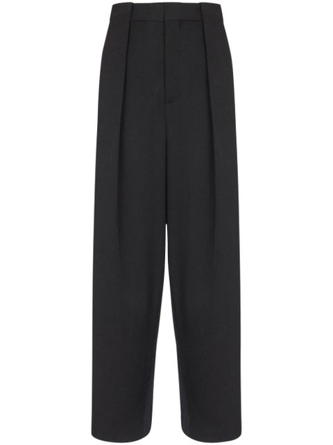 Balmain pleated grain de poudre trousers - Black - zdjęcie produktu nr 1