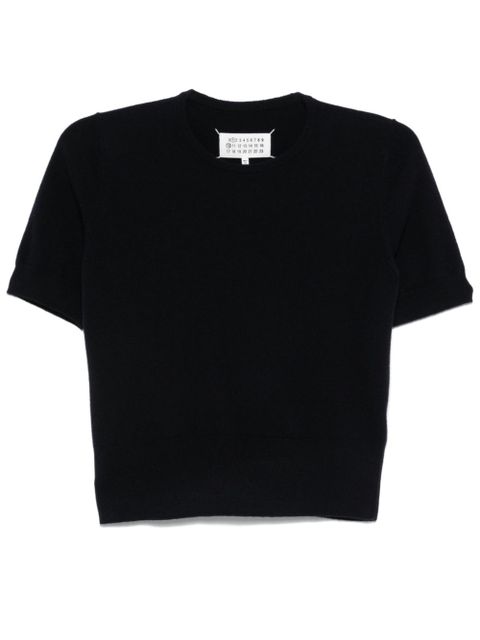 Maison Margiela virgin wool T-shirt - Blue - zdjęcie produktu nr 1