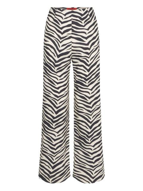 Simon Miller zebra-print poplin trousers - Black - zdjęcie produktu nr 1