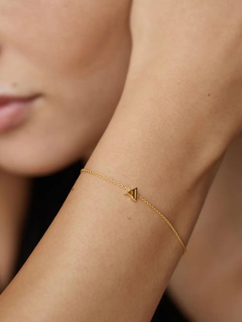 Monica Vinader Initial N chain bracelet - Gold - zdjęcie produktu nr 2