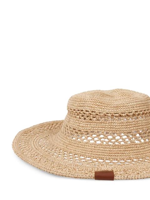 Ruslan Baginskiy crochet-knit straw hat - Neutrals - zdjęcie produktu nr 2