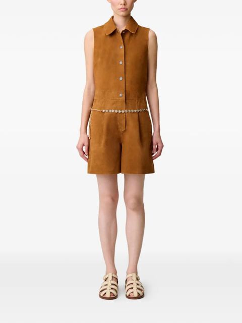 Claudie Pierlot collared embroidered jumpsuit - Brown - zdjęcie produktu nr 2