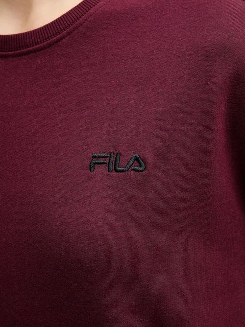 Fila dres bawełniany kolor bordowy FPW4181