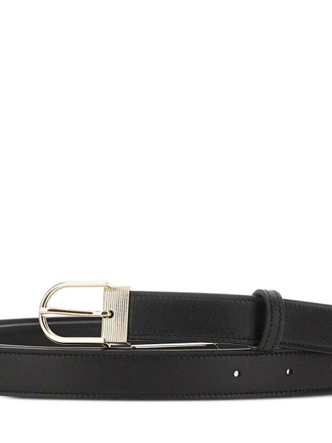 Victoria Beckham Dorian leather belt - Black