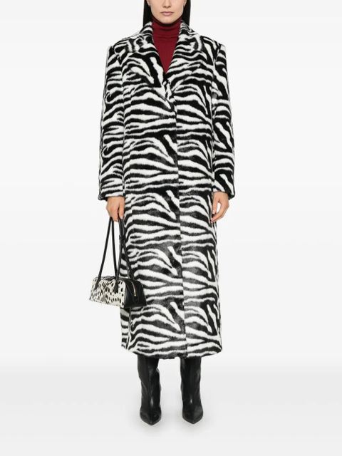ROTATE BIRGER CHRISTENSEN Fluffy Clasp coat - Black