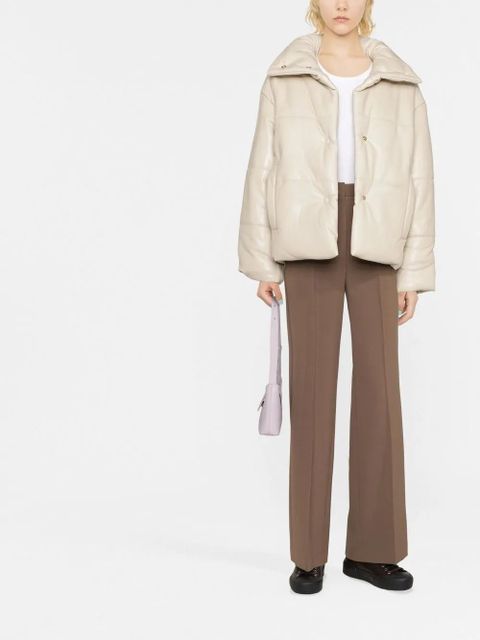 Nanushka faux-leather puffer jacket - Neutrals - zdjęcie produktu nr 2