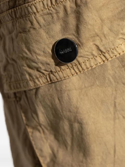 GANNI cotton pocket trousers - Neutrals