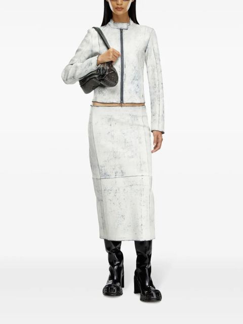 Diesel L-YRIC biker jacket - White - zdjęcie produktu nr 2