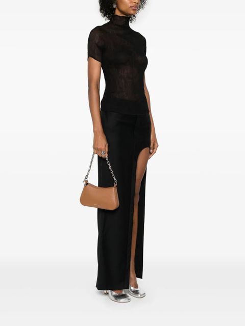 Alexander McQueen mini T-bar shoulder bag - Brown