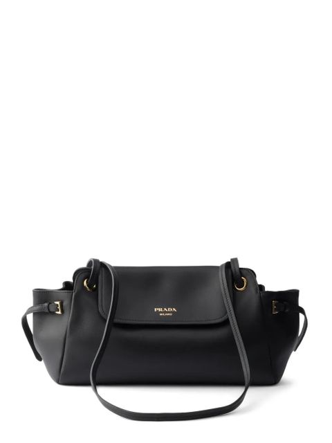 Prada Carry medium leather shoulder bag - Black - zdjęcie produktu nr 1