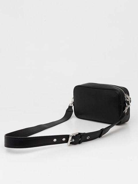 Patrizia Pepe torebka skórzana kolor czarny 8B0254 L113