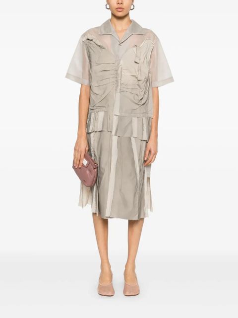 Maison Margiela panelled midi dress - Neutrals - zdjęcie produktu nr 2